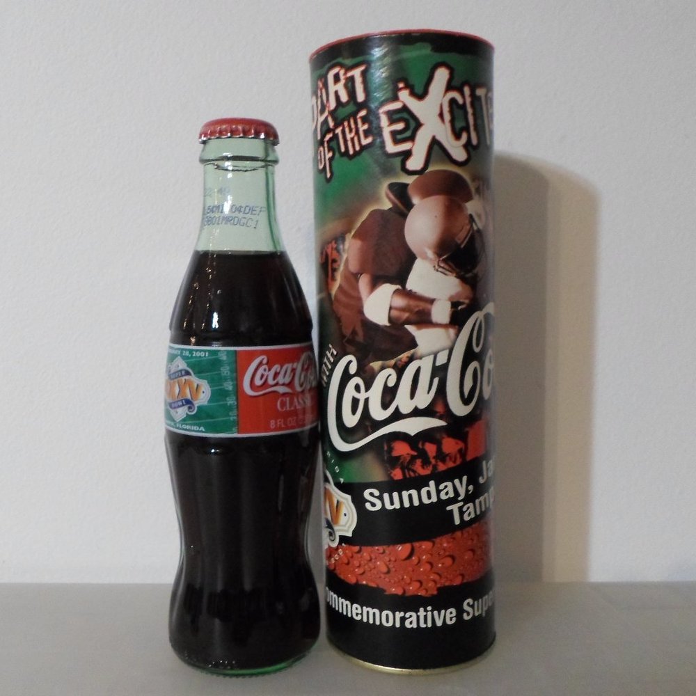 Super Bowl XXXV Tampa, Florida Coca-Cola Commemorative Bottle